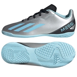 Zapatos de fútbol Adidas X Crazyfast Messi.4 In Jr IE4070 tonos de gris