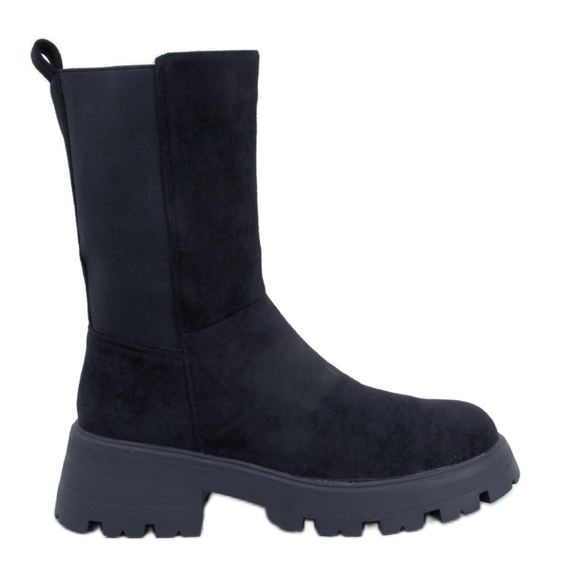 Seuss Botas Chelsea altas negras negro