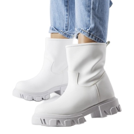 Zapatos de trabajo sin cordones blancos de Wuori