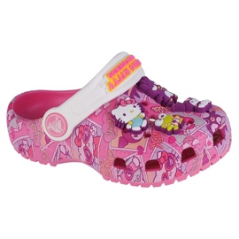 Crocs Hello Kitty y sus amigos Zueco clásico Jr 208025-680 rosado