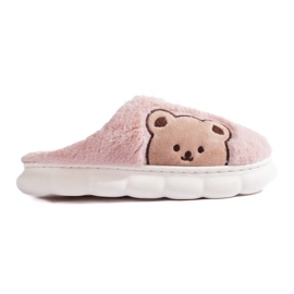Pantuflas de mujer con osito rosa claro Shelovet rosado