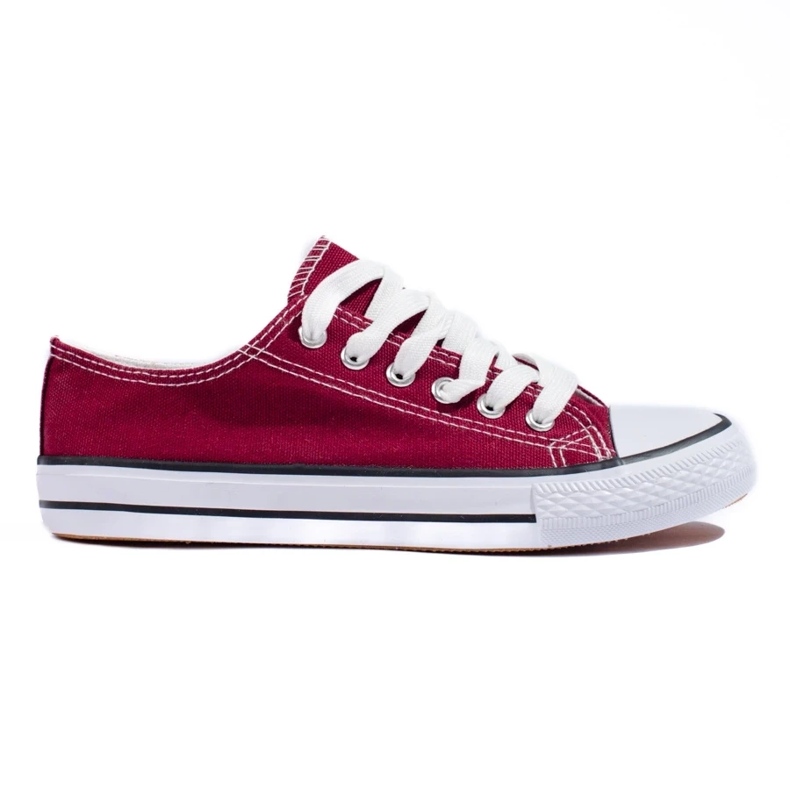Deportivas bajas de mujer Shelovet burdeos rojo