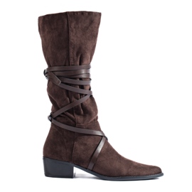 Botas mujer ante marrón Shelovet