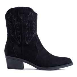 Botas cowboy shelovet ante negro