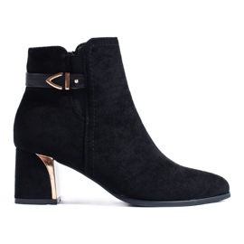 Botas clásicas de ante negras de Shelovet negro