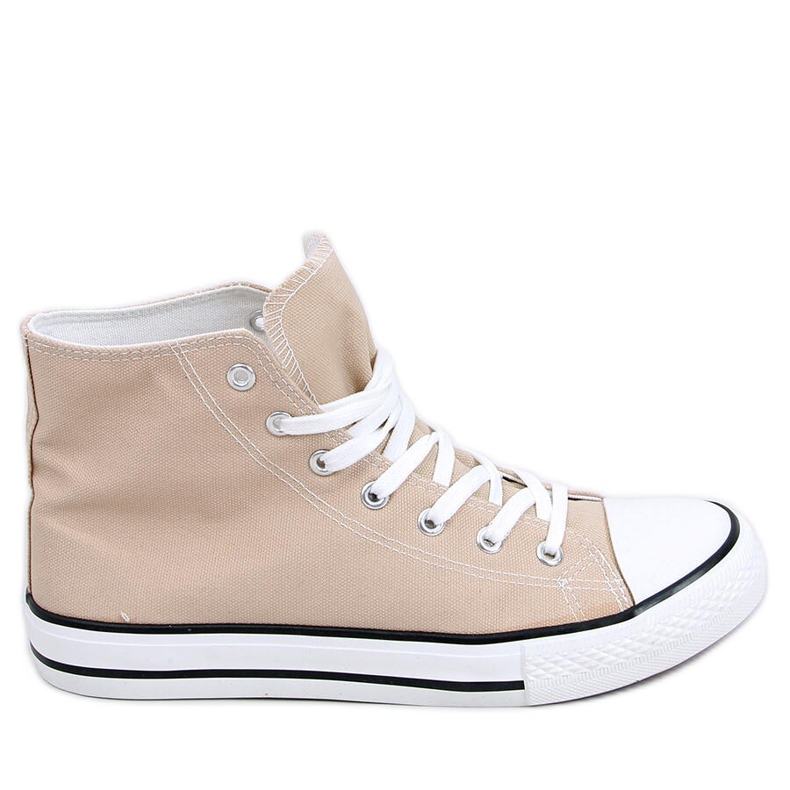 Deportivas lona Jude Kaki tobillo beige