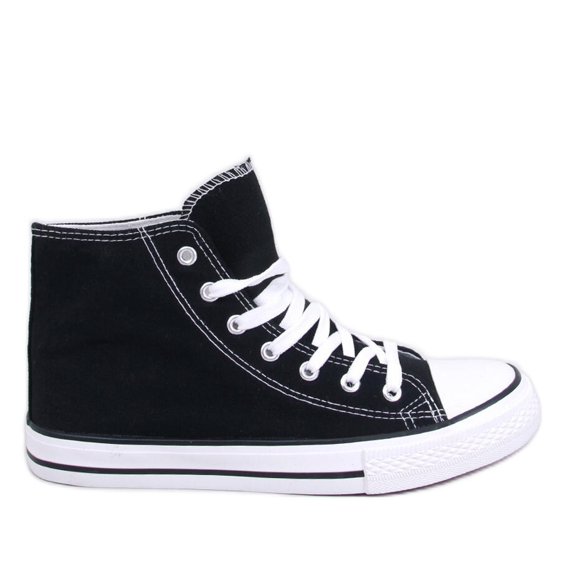 Zapatillas Jude de lona negra negro