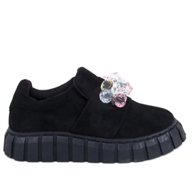 Zapatos brogue con plataforma Worth Black negro