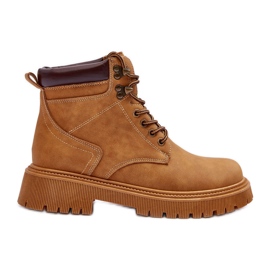 Botas Cálidas De Piel Para Mujer Polos Marrones marrón