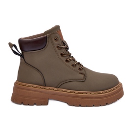 Botas Trapper Mujer Corbin Verde Cálido