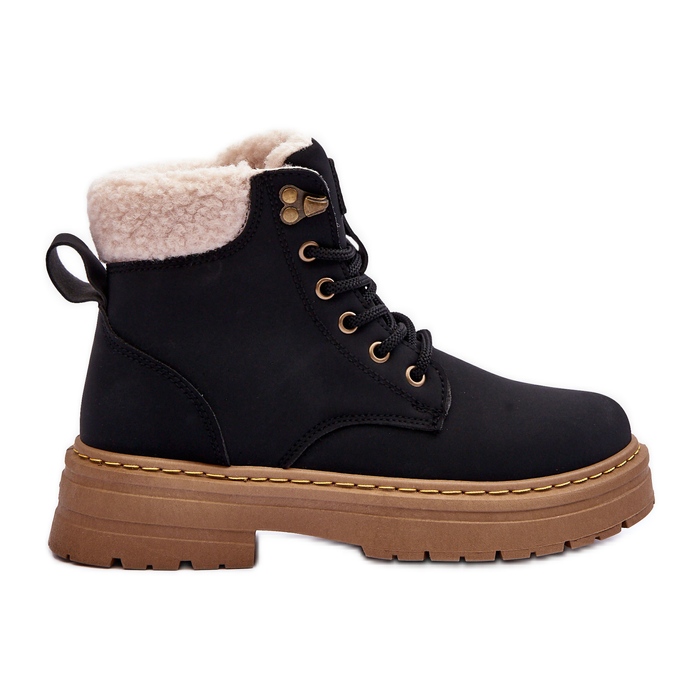 Botas De Mujer Con Piel De Oveja Jette Negro Botas De Mujer Con Piel De Oveja Jette Negro