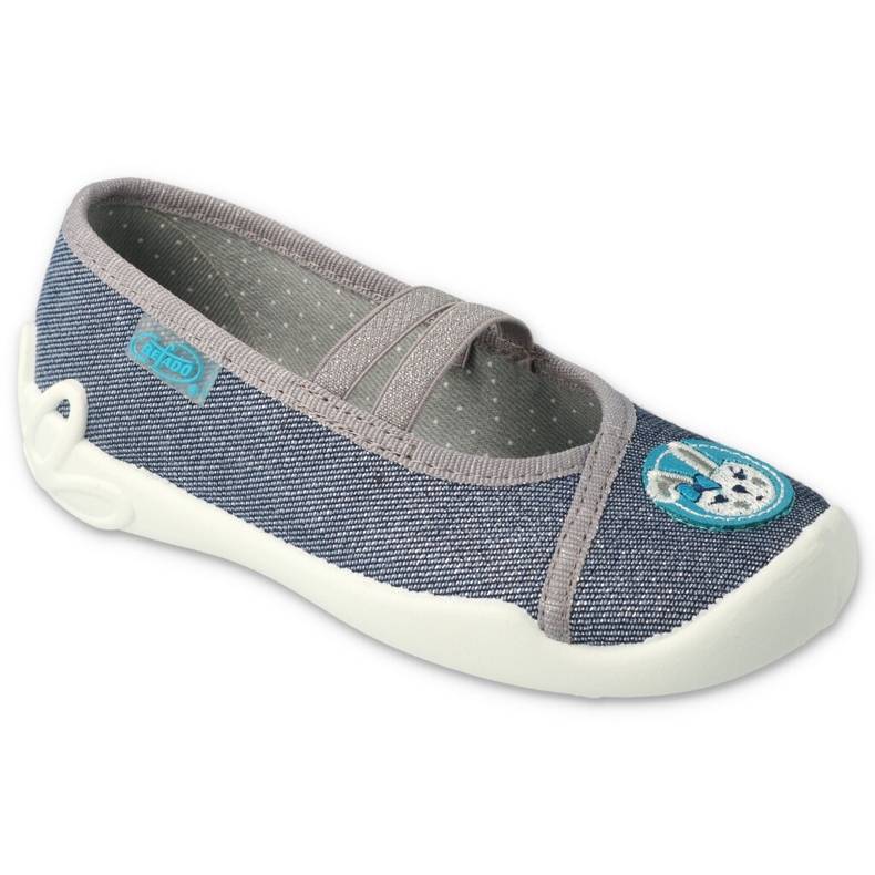 Pantuflas infantiles befado con conejo 116X298 gris/plata