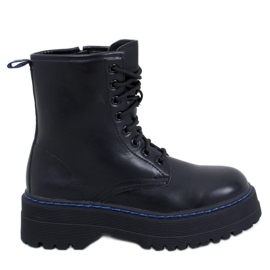Botas con plataforma Hamel NEGRO/AZUL