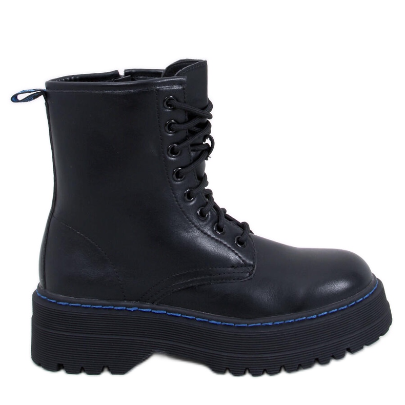 Botas con plataforma Hamel NEGRO/AZUL