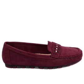 Mocasines mujer Guerra Vino rojo