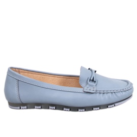 Mocasines clásicos con plantilla de piel Debell Azul