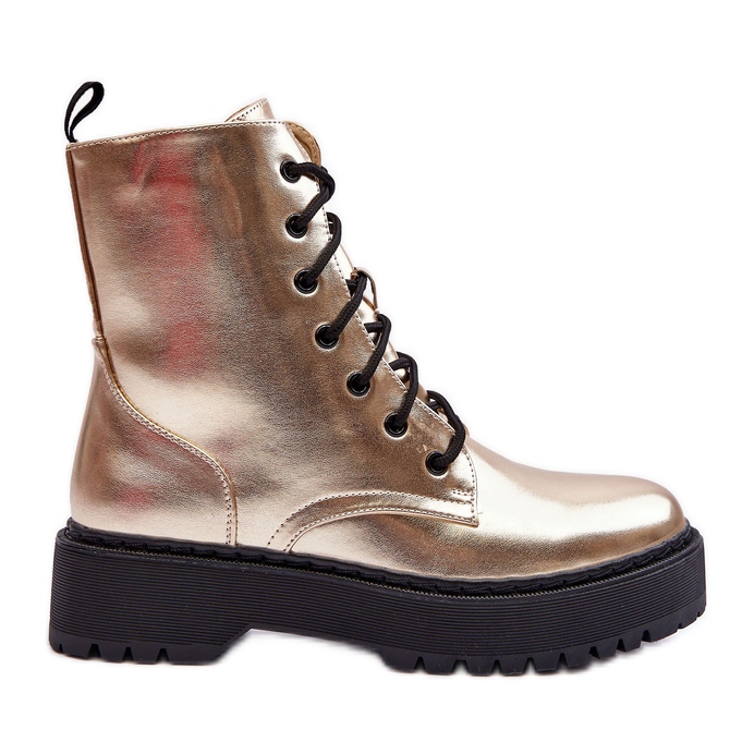 FB2 Botas Obrera Piel Metalizada Teflorna Dorada dorado