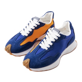 Zapatillas de hombre azul marino y naranja de Dorolis
