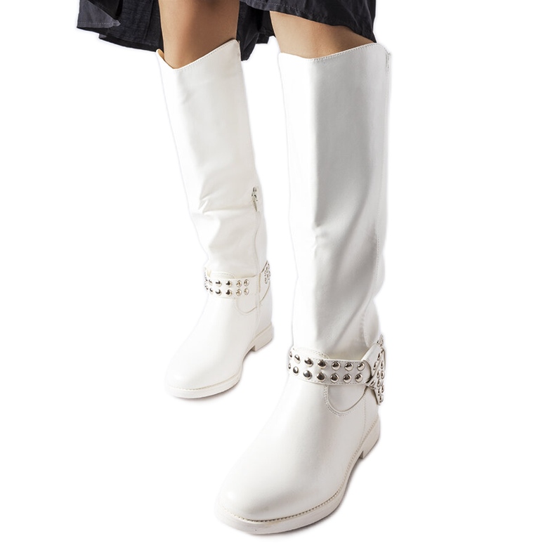 Bota cuña forrada Argentano blanca blanco