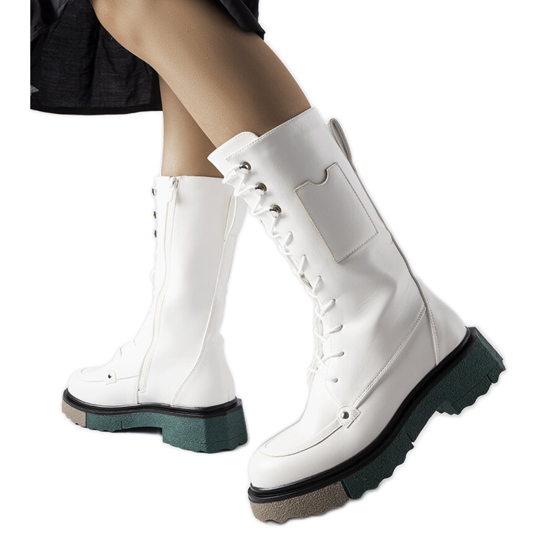 Botas altas blancas de Nebida blanco