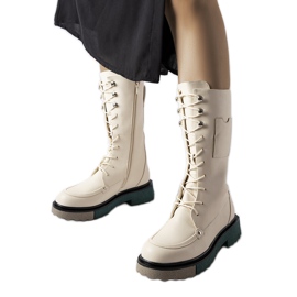 Botas altas beige de Nebida