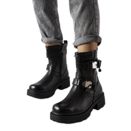 Botas gruesas negras de Enrico negro