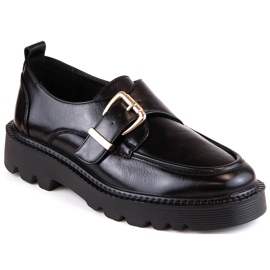 Zapatos de mujer con plataforma y hebilla negra Vinceza 58184 negro Zapatos de mujer con plataforma y hebilla negra Vinceza 58184 negro