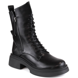 Botas oficiales de mujer negras D&amp;A S.Barski Premium Collection MR870-23 negro