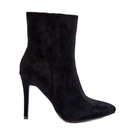 FB2 Botas Tacón Ante Negras Eberpia negro