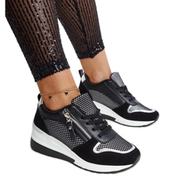 Inna Zapatillas con cuña negras de Fastello negro Inna Zapatillas con cuña negras de Fastello negro