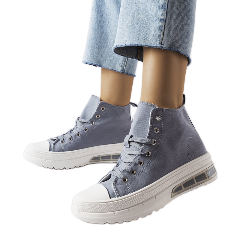 Inna Zapatillas altas grises de Quiet