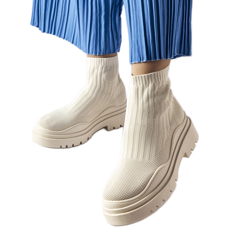 Zapatillas altas Marks beige