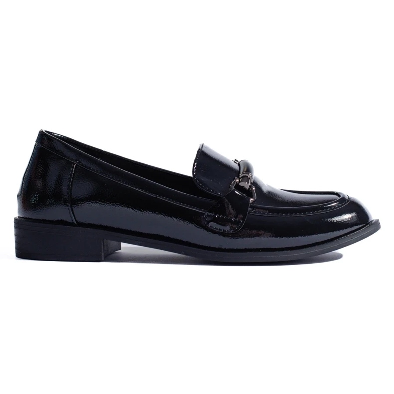 Mocasines clásicos Shelovet lacado negro