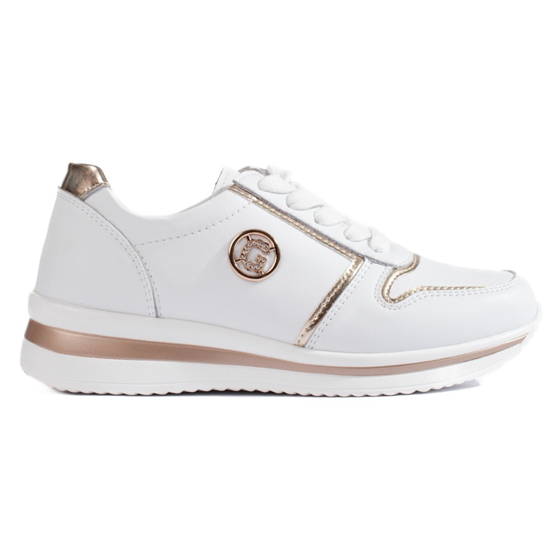 Deportivas mujer Shelovet piel blanca blanco