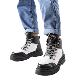 Botas aislantes en blanco y negro de Solofra