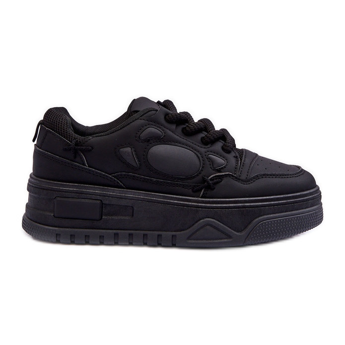 PG1 Zapatillas Mujer Plataforma Negro Finos