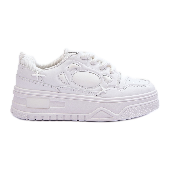 PG1 Zapatillas Mujer Plataforma Blanco Finos