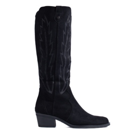 Botas cowboy shelovet ante negro