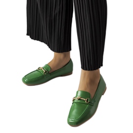 Mocasines decorativos verdes de Docherty