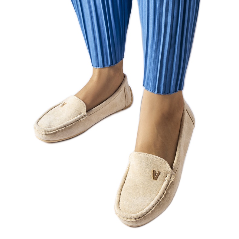 Mocasines beige de ante ecológico de Beltsville