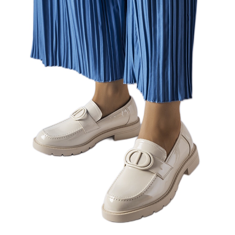 Inna Mocasines Scranton lacados beige