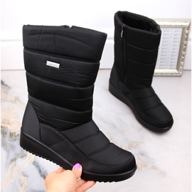News 5028 botas de nieve altas de mujer en color negro