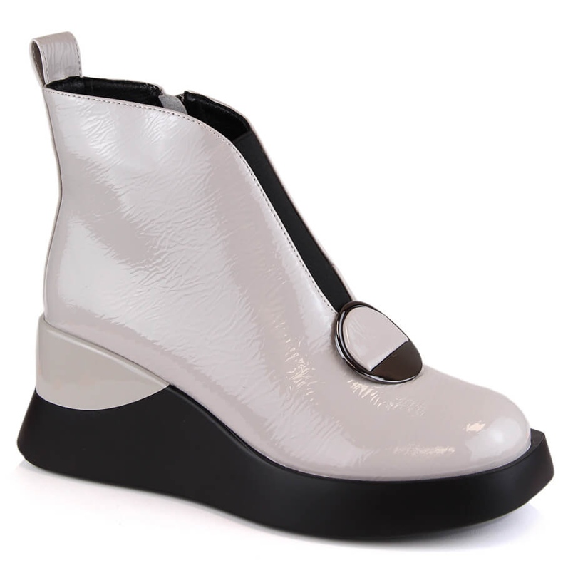Botas cuña mujer gris D&amp;A S.Barski Colección Premium MR870-36