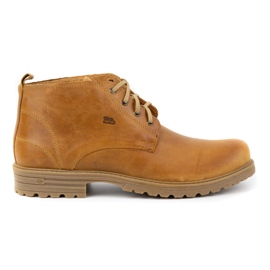 Polbut Botines hombre piel 2119 rojo naranja