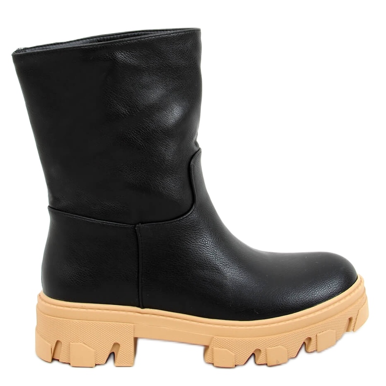 Botas con parte superior recta Seneh BLACK (camel) negro