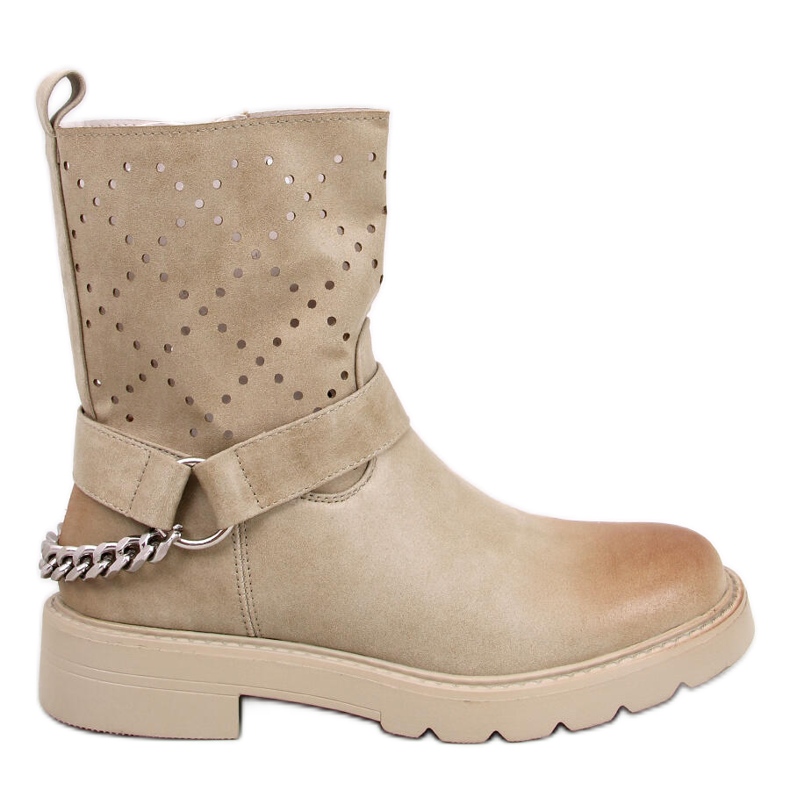 Botines Issey calados beige Botines Issey calados beige