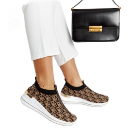 Botas Slip On Tartano negras y marrones negro