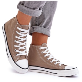 Zapatillas Altas Clásicas De Mujer Beige