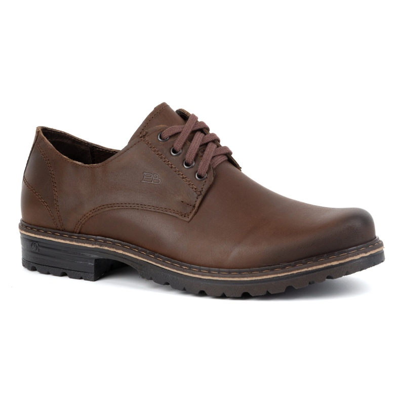 Polbut Botas de montaña hombre piel 2120 marrón oscuro