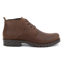 Polbut Botines hombre piel 2119 marrón oscuro